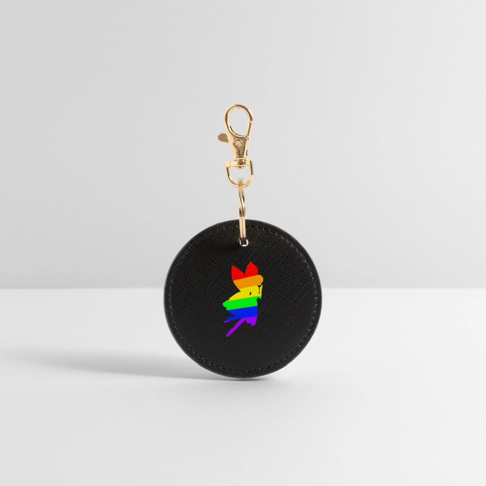 Regenbogen Fee - BOUTIQUE Schlüsselanhänger - Schwarz