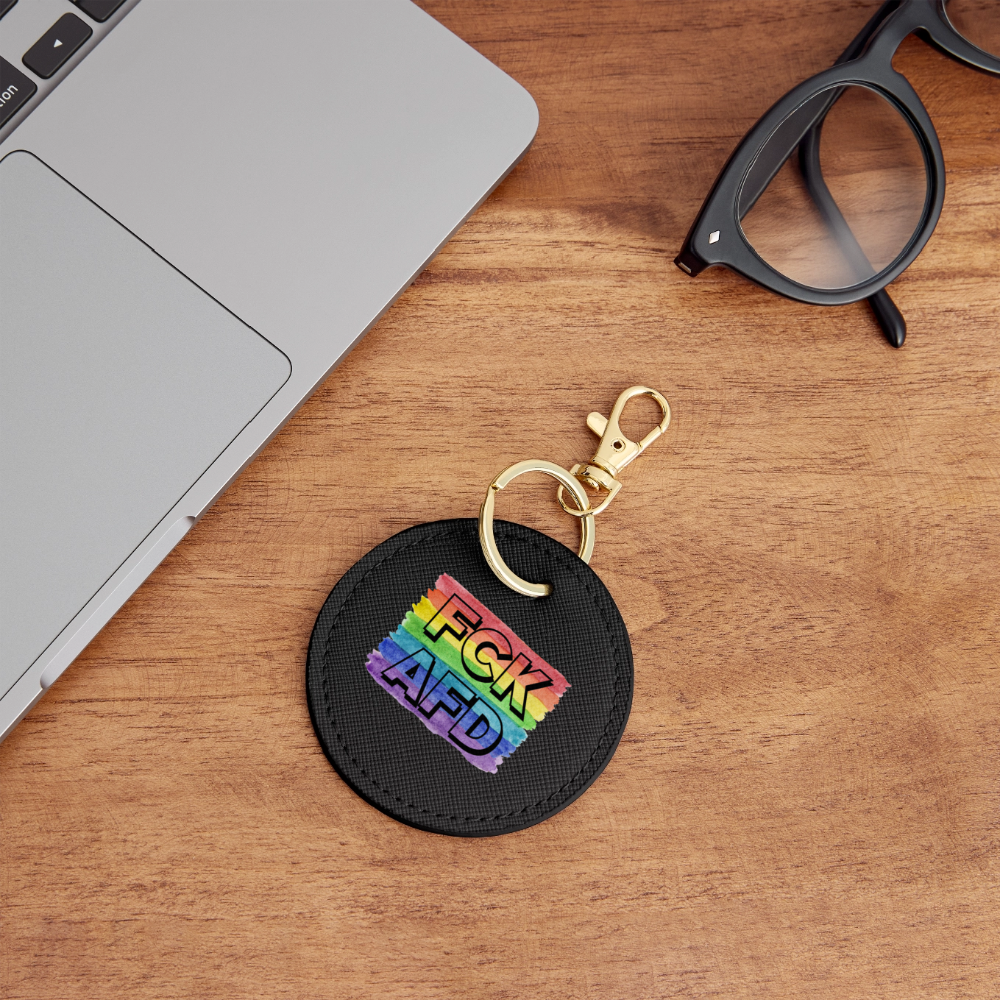 FCK AFD "Rainbow Resistance Edition" - BOUTIQUE Schlüsselanhänger - Schwarz