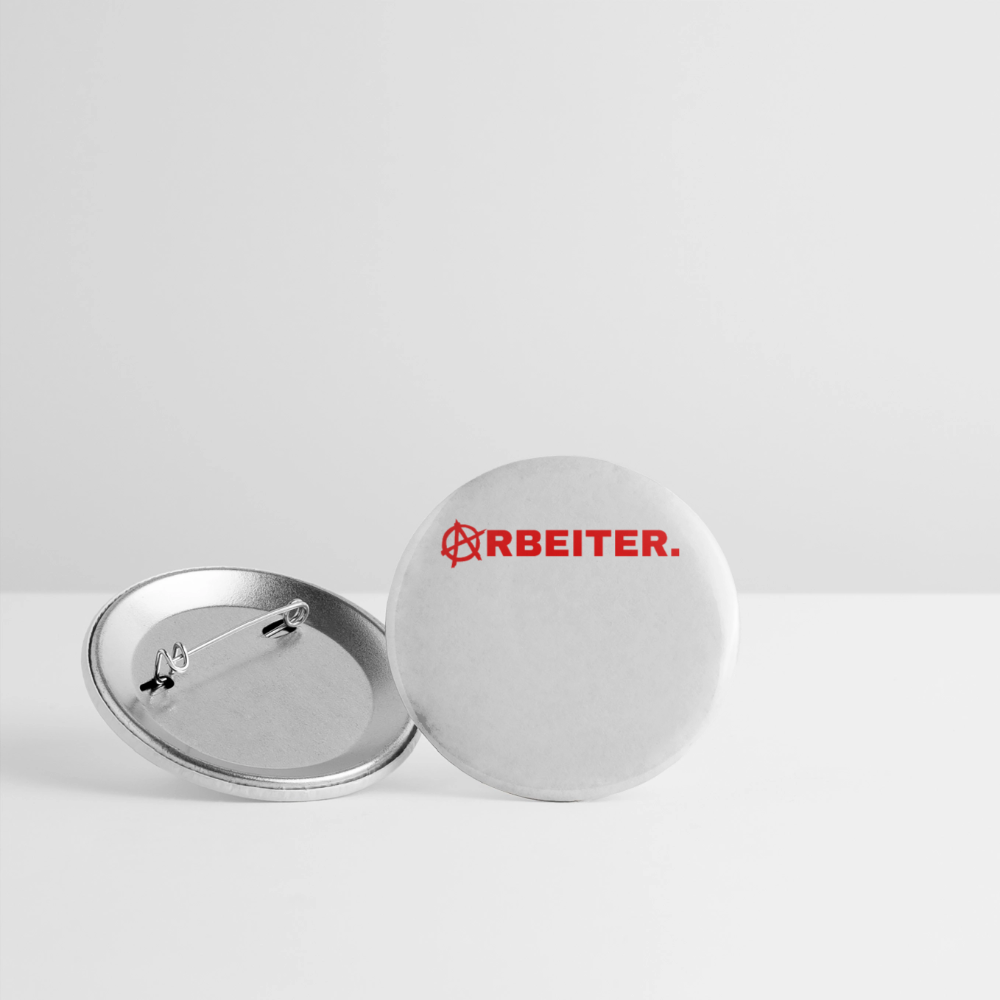 ARBEITER. "Solidarisch und Frei Edition" - Buttons klein 5x - Weiß