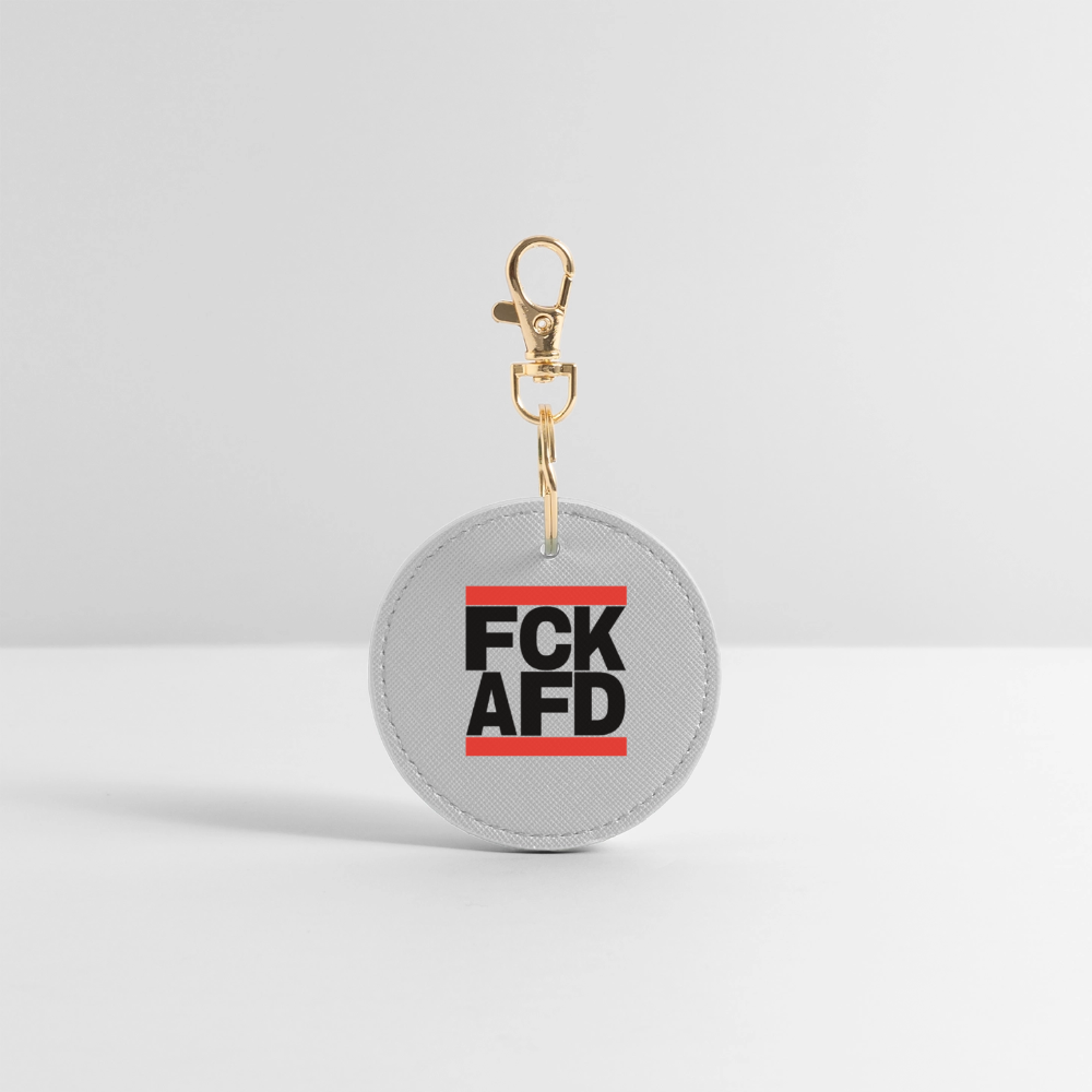 FCK AFD (schwarze Schrift) - BOUTIQUE Schlüsselanhänger - Grau