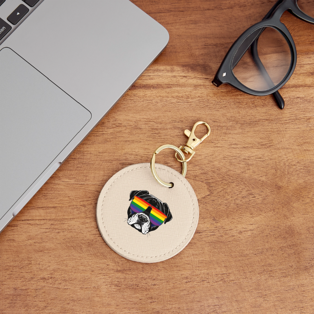 Regenbogen Doggo - BOUTIQUE Schlüsselanhänger - Auster