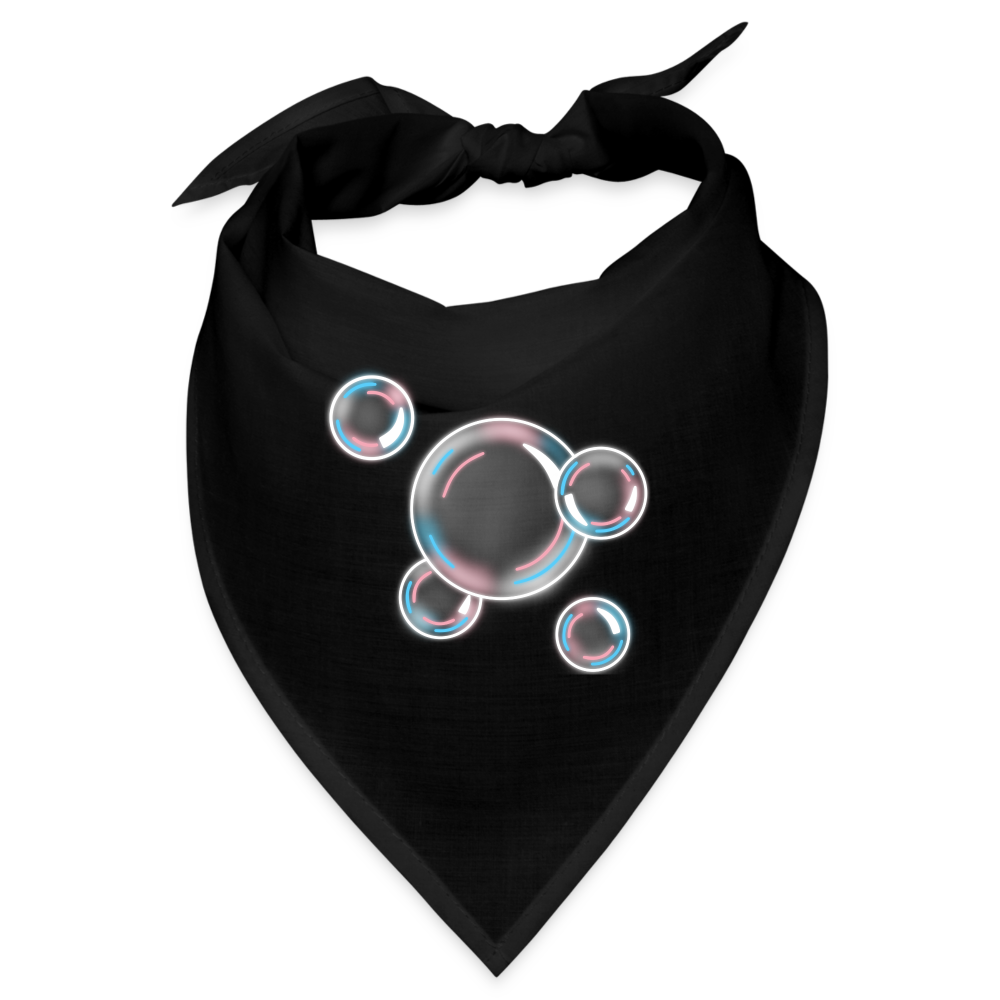 Trans Seifenblasen Bandana - Schwarz