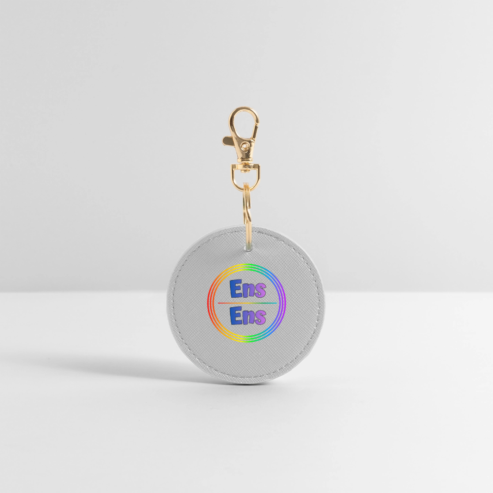 Ens/Ens Pronomen Regenbogenkreis - BOUTIQUE Schlüsselanhänger - Grau