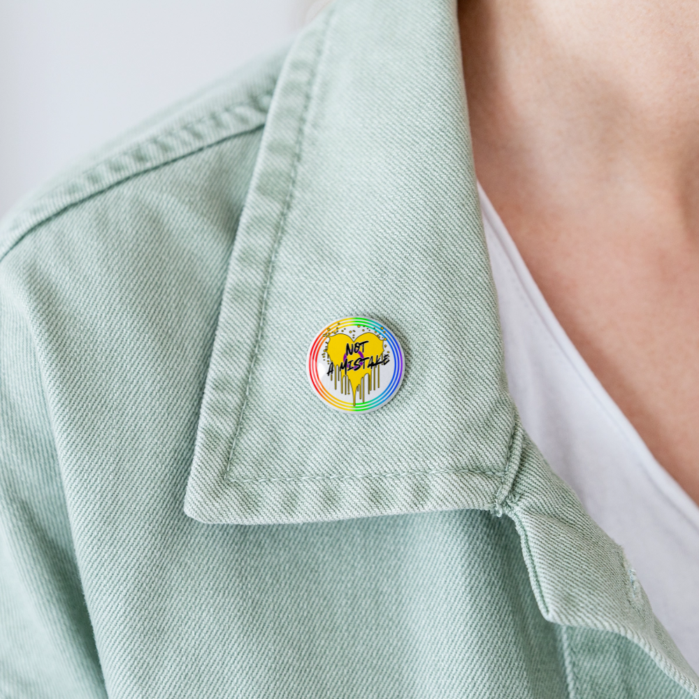 Inter Not a Mistake "Regenbogenkreis Edition" - Buttons klein 5x - Weiß