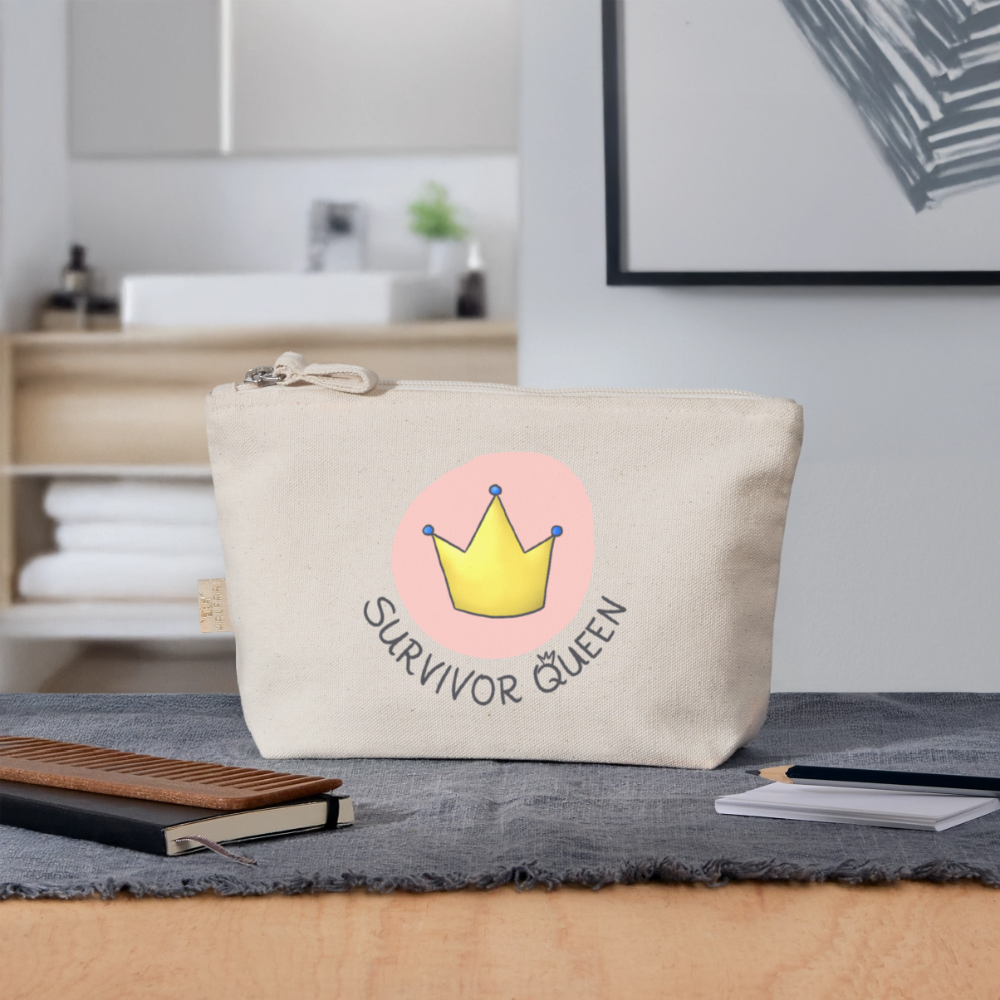 Survivor Queens Logo "Schriftzug Edition" - Täschchen - Natur