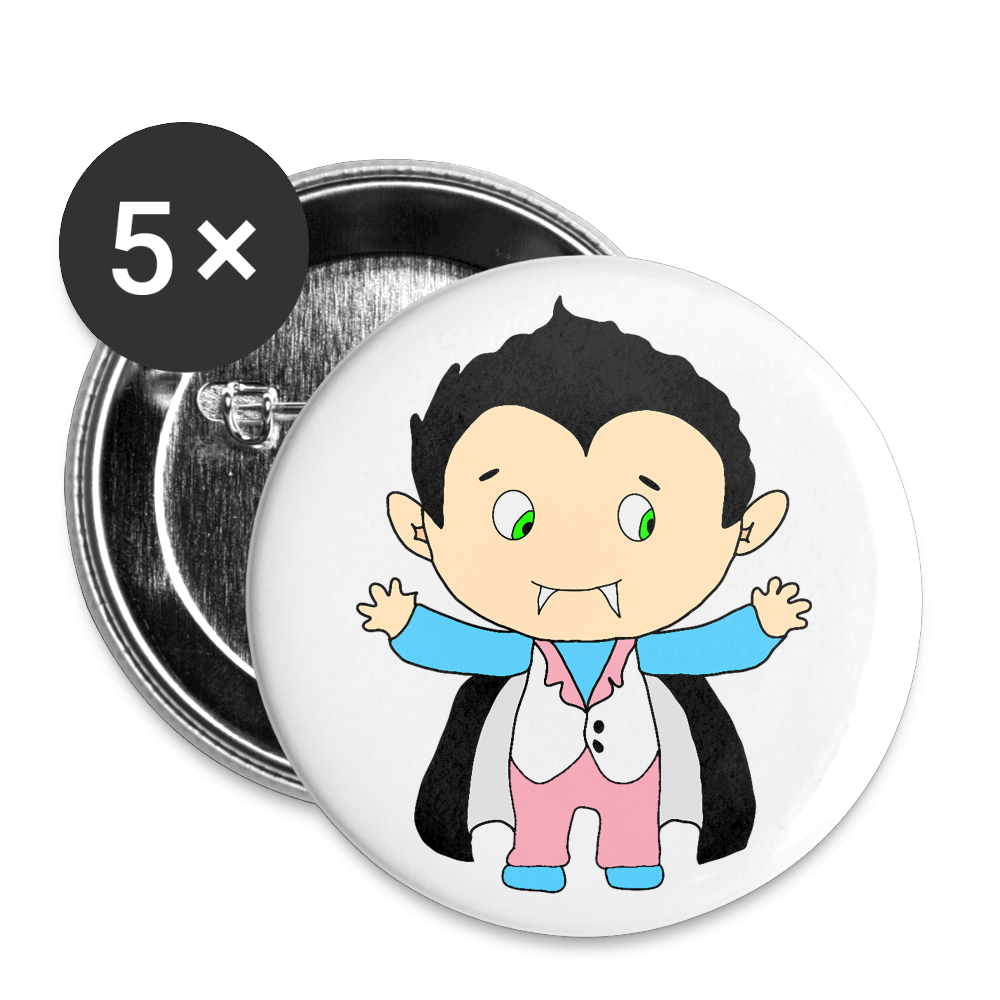 Trans*pir (Trans Flagge) - Buttons klein 5x - Weiß