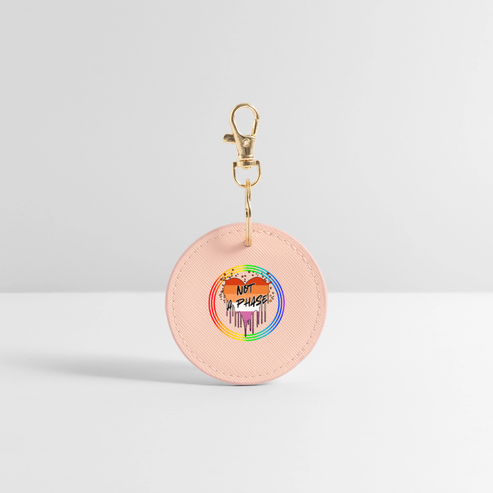 Lesbian Not a Phase "Regenbogenkreis Edition" - BOUTIQUE Schlüsselanhänger - Hellrosa