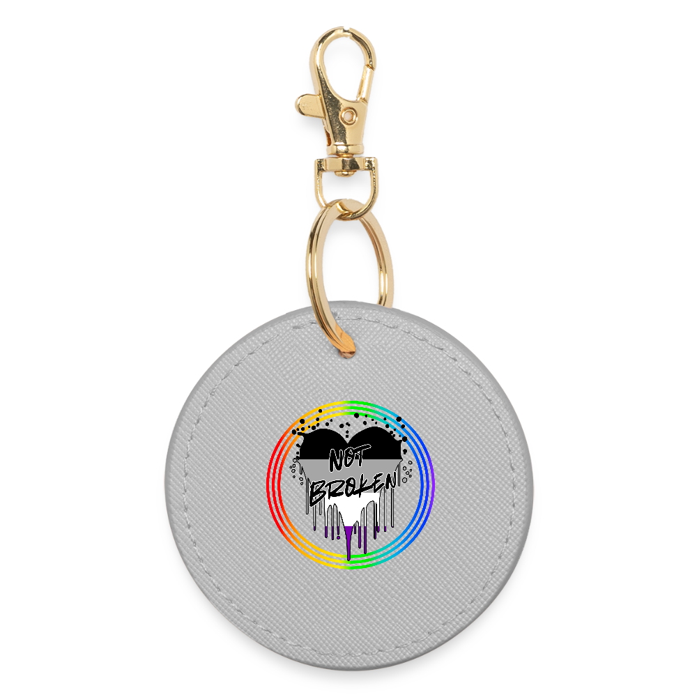 Asexual Not Broken "Regenbogenkreis Edition" - BOUTIQUE Schlüsselanhänger - Grau