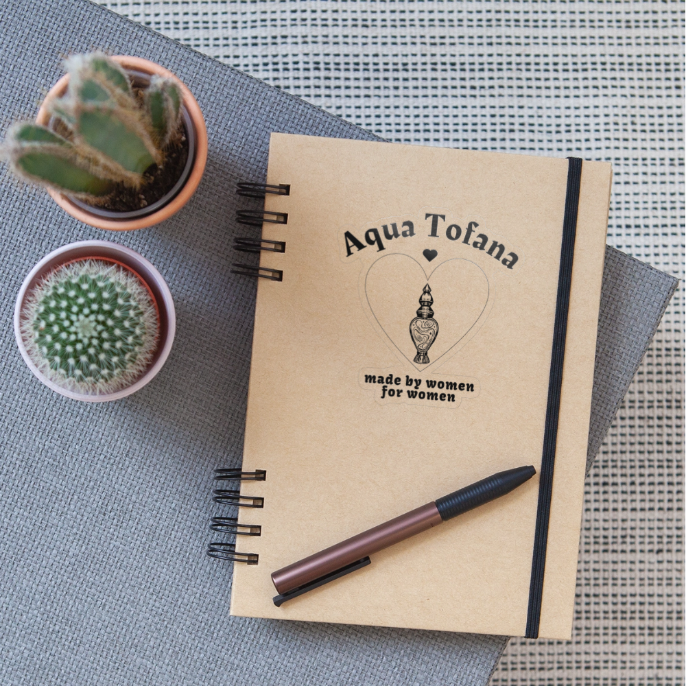 Aqua Tofana: Made By Women For Women - Sticker (groß) - Transparent glänzend