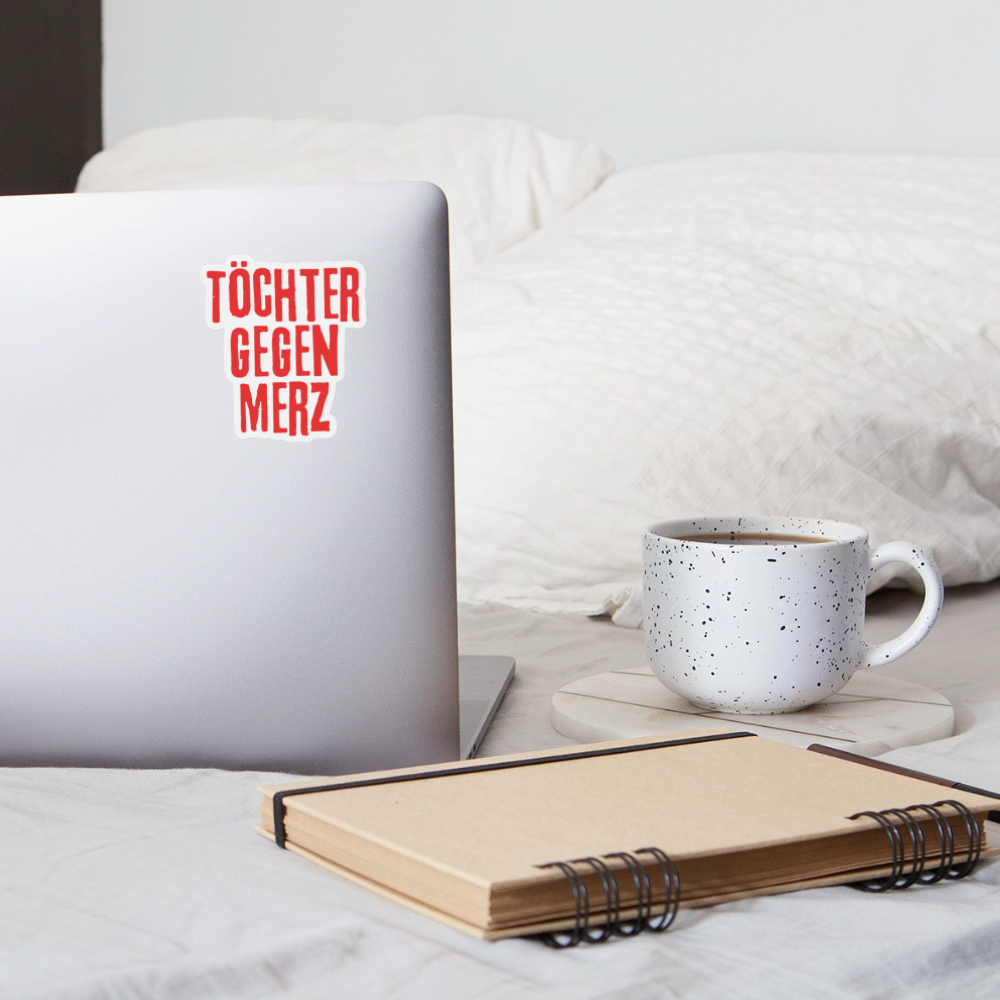 Töchter gegen Merz - Sticker (groß) - Mattweiß