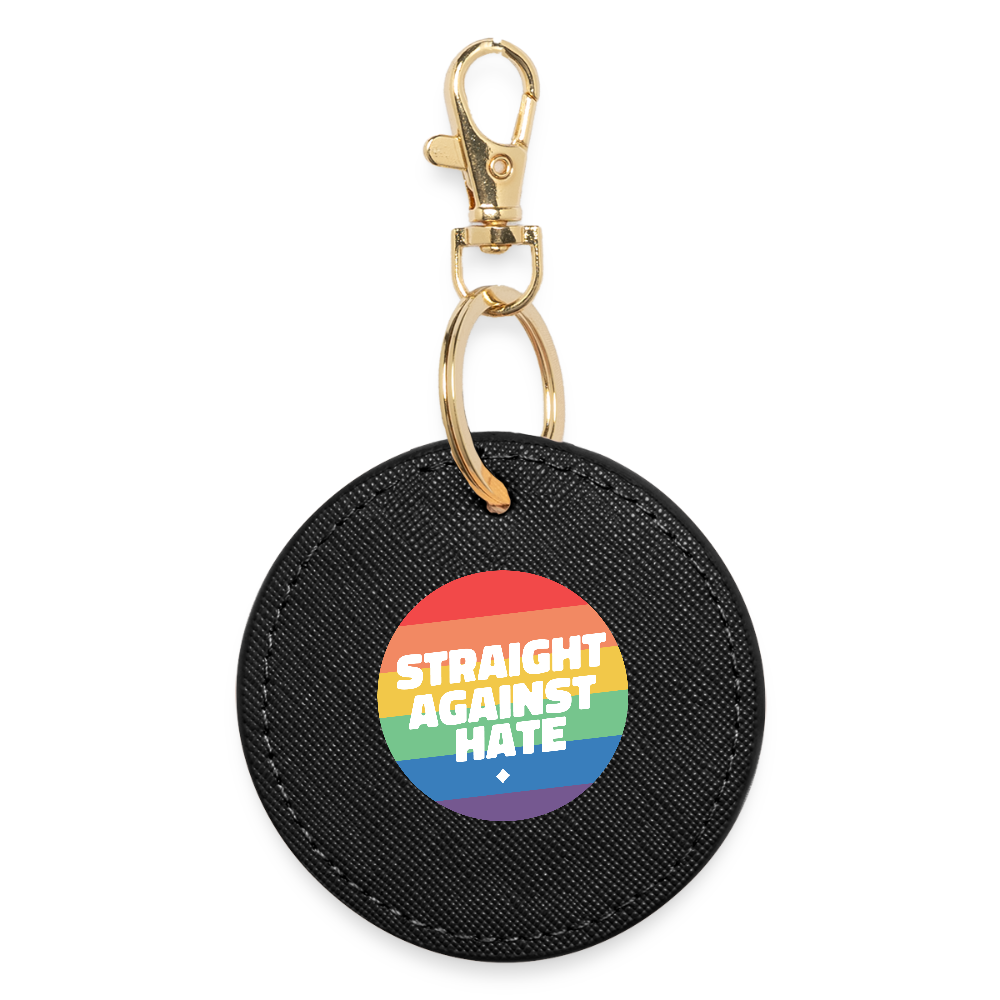 Straight Against Hate Badge - BOUTIQUE Schlüsselanhänger - Schwarz
