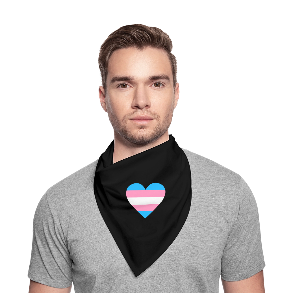 Trans Herz - Bandana - Schwarz