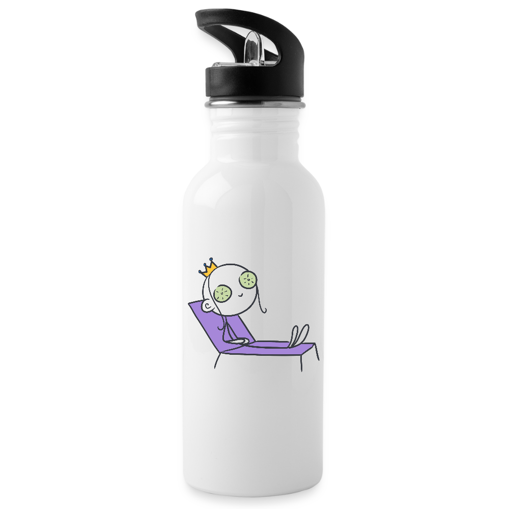 Seelenmännchen "Chill Out Edition" - Trinkflasche - Weiß