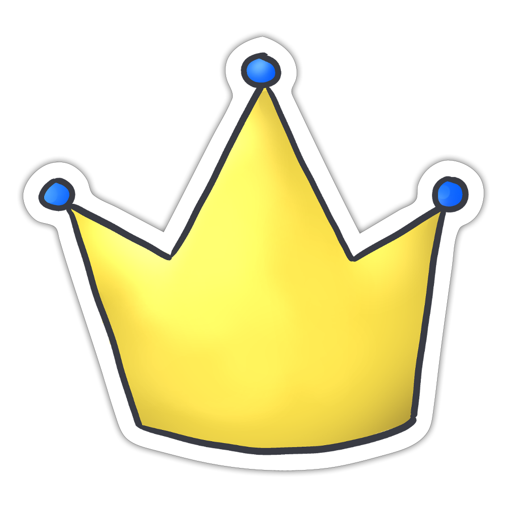 Survivor Queens Logo "Krone Edition" - Sticker (groß) - Mattweiß