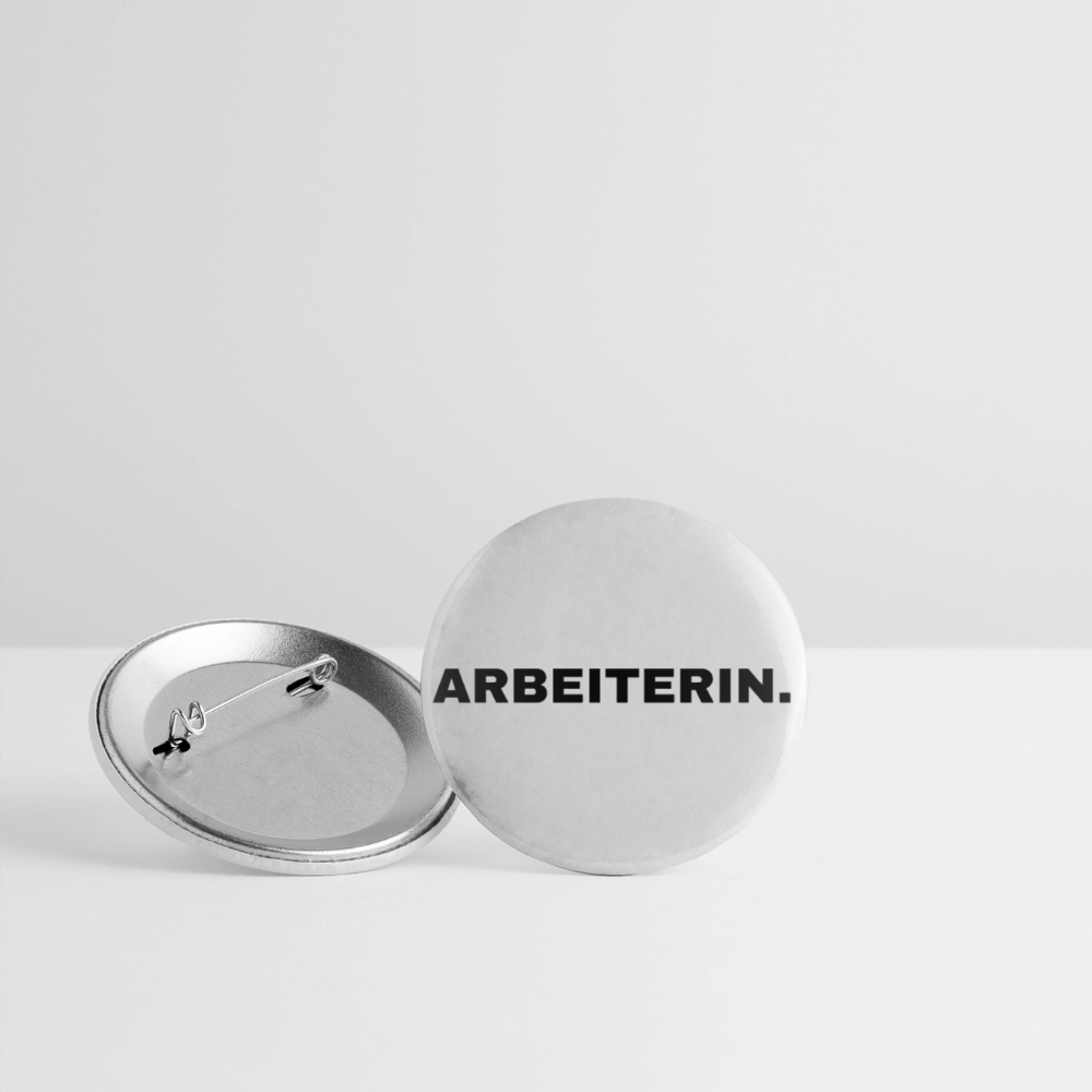 ARBEITERIN. "Plain Work Edition" - Buttons klein 5x - Weiß