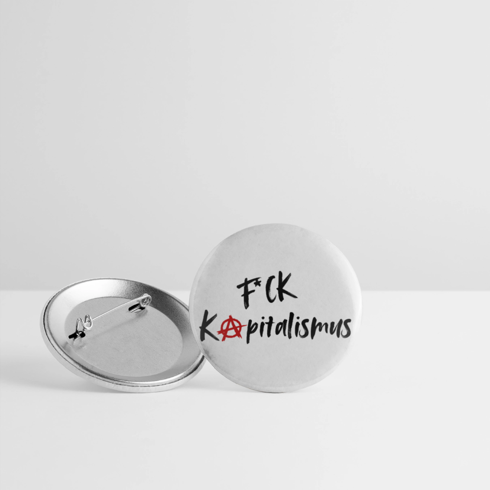 FCK Kapitalismus - Buttons klein 5x - Weiß