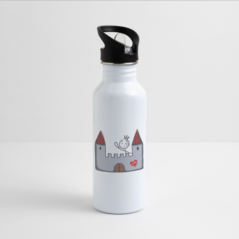 Seelenmännchen "Schloss Edition" - Trinkflasche - Weiß