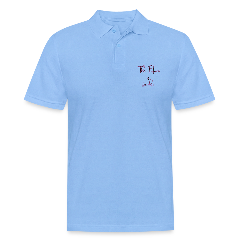 Empowered Women empower Women Backprint "Männer" Polo Shirt - Himmelblau