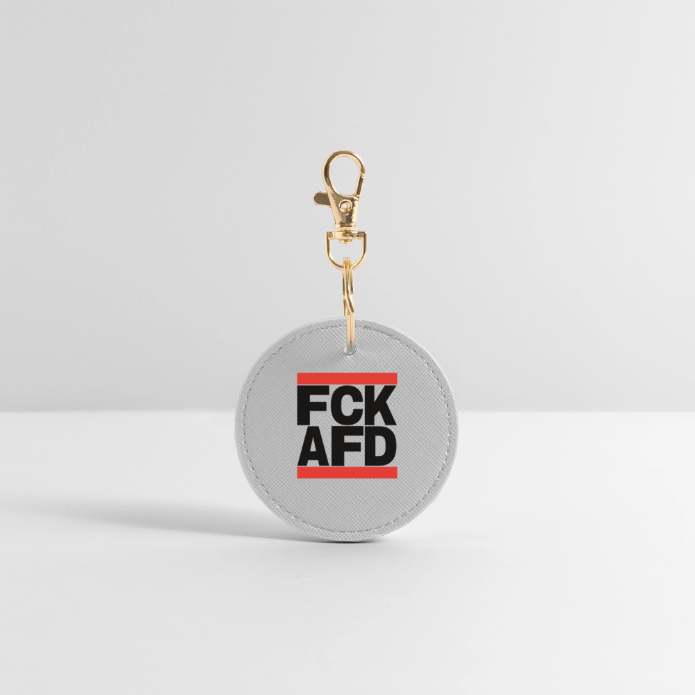 FCK AFD (schwarze Schrift) - BOUTIQUE Schlüsselanhänger - Grau