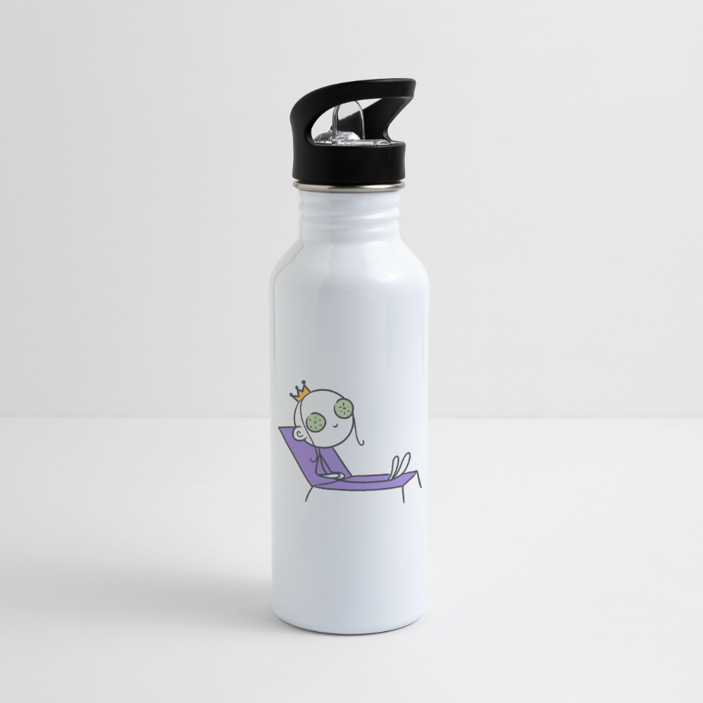 Seelenmännchen "Chill Out Edition" - Trinkflasche - Weiß