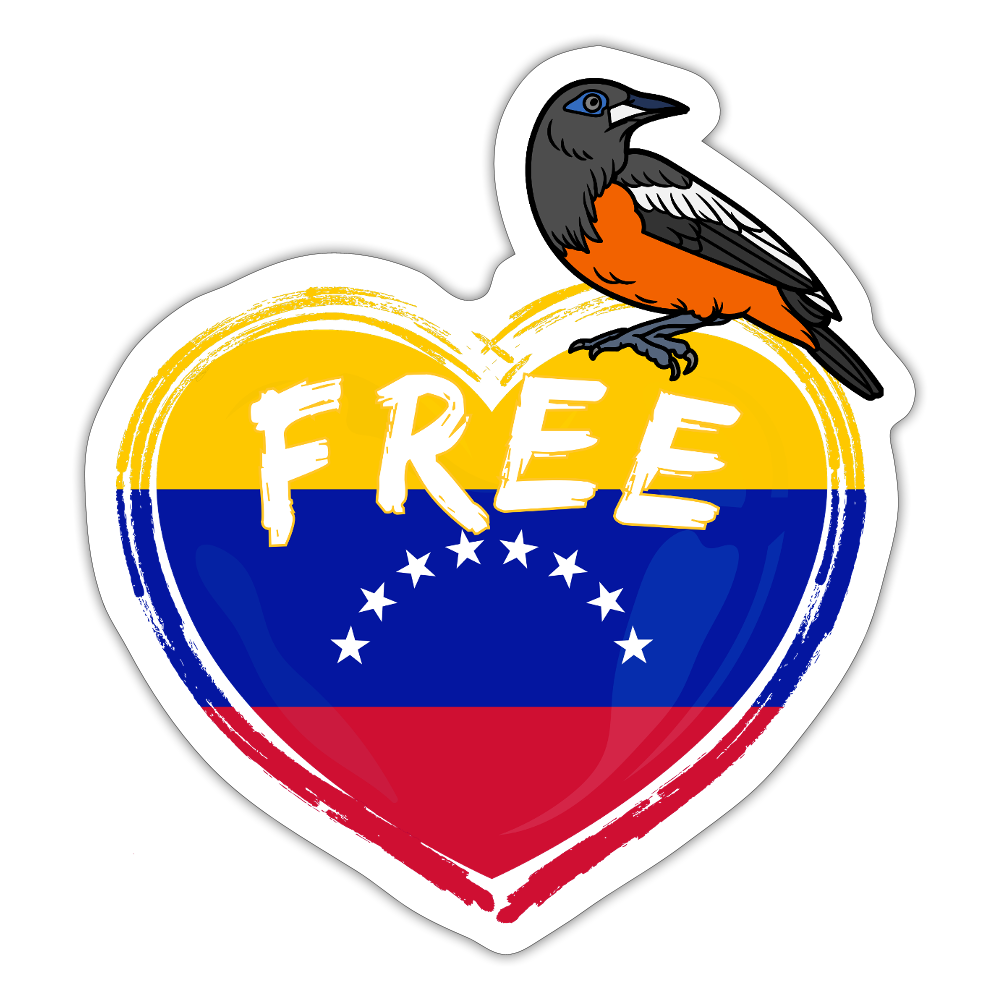 Free Venezuela "Unbroken Wings Edition" - Sticker (groß) - Mattweiß