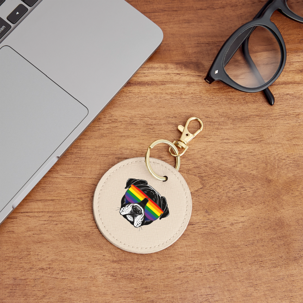 Regenbogen Doggo - BOUTIQUE Schlüsselanhänger - Auster