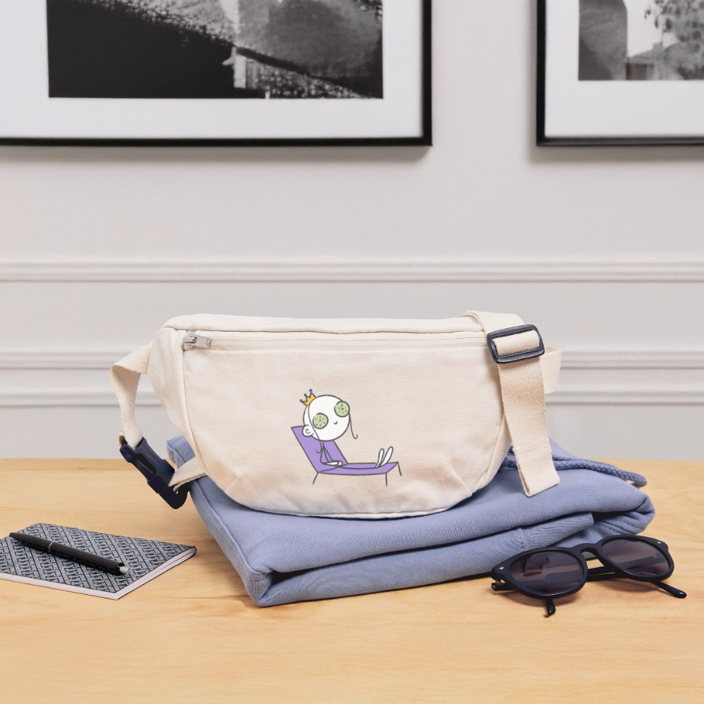 Seelenmännchen "Chill Out Edition" - Stanley/Stella recycelte Gürteltasche - Naturweiß