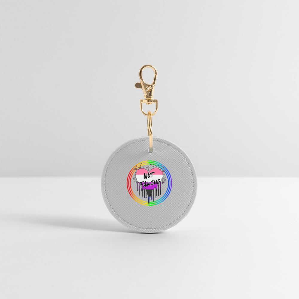 Genderfluid Not Faking It "Regenbogenkreis Edition" - BOUTIQUE Schlüsselanhänger - Grau