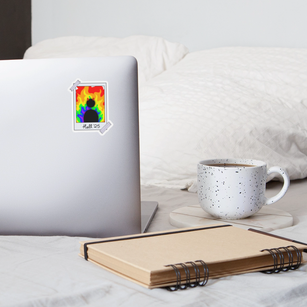 Queer in Hell '25 - Sticker (groß) - Mattweiß