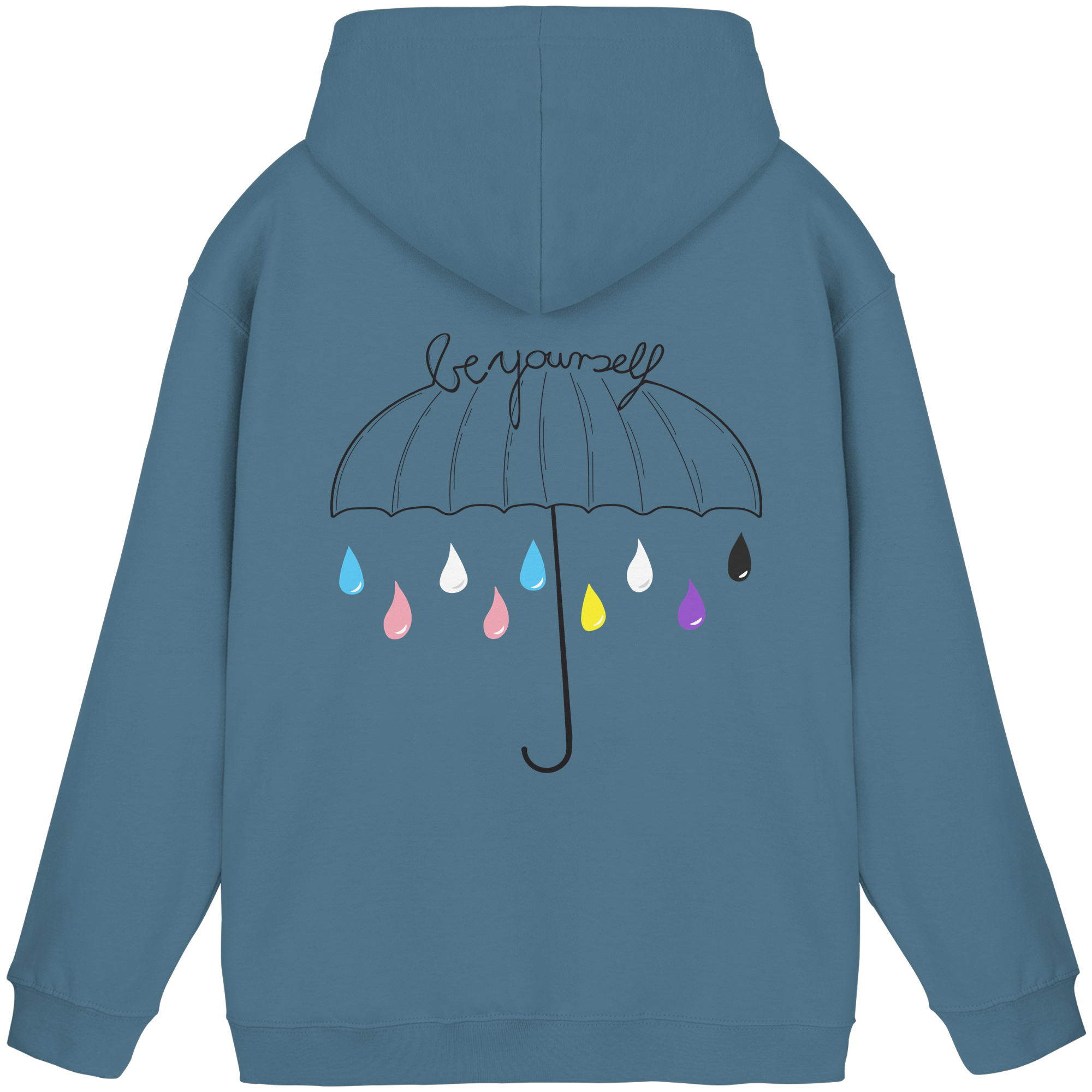 Trans Umbrella Backprint - Basic Unisex Hoodie