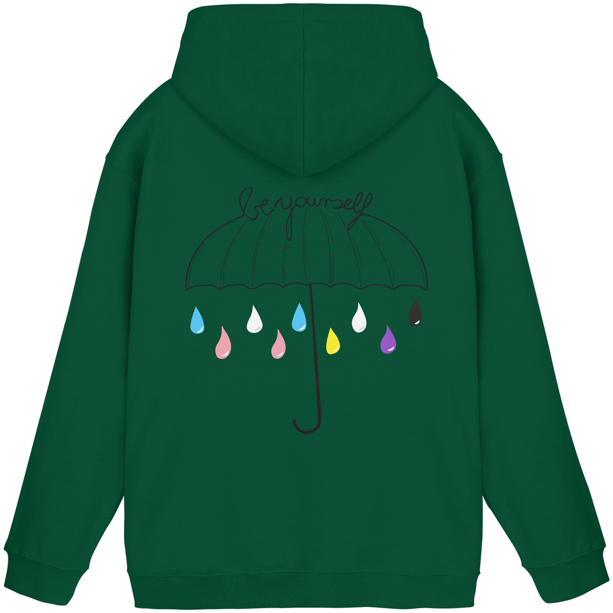 Trans Umbrella Backprint - Basic Unisex Hoodie