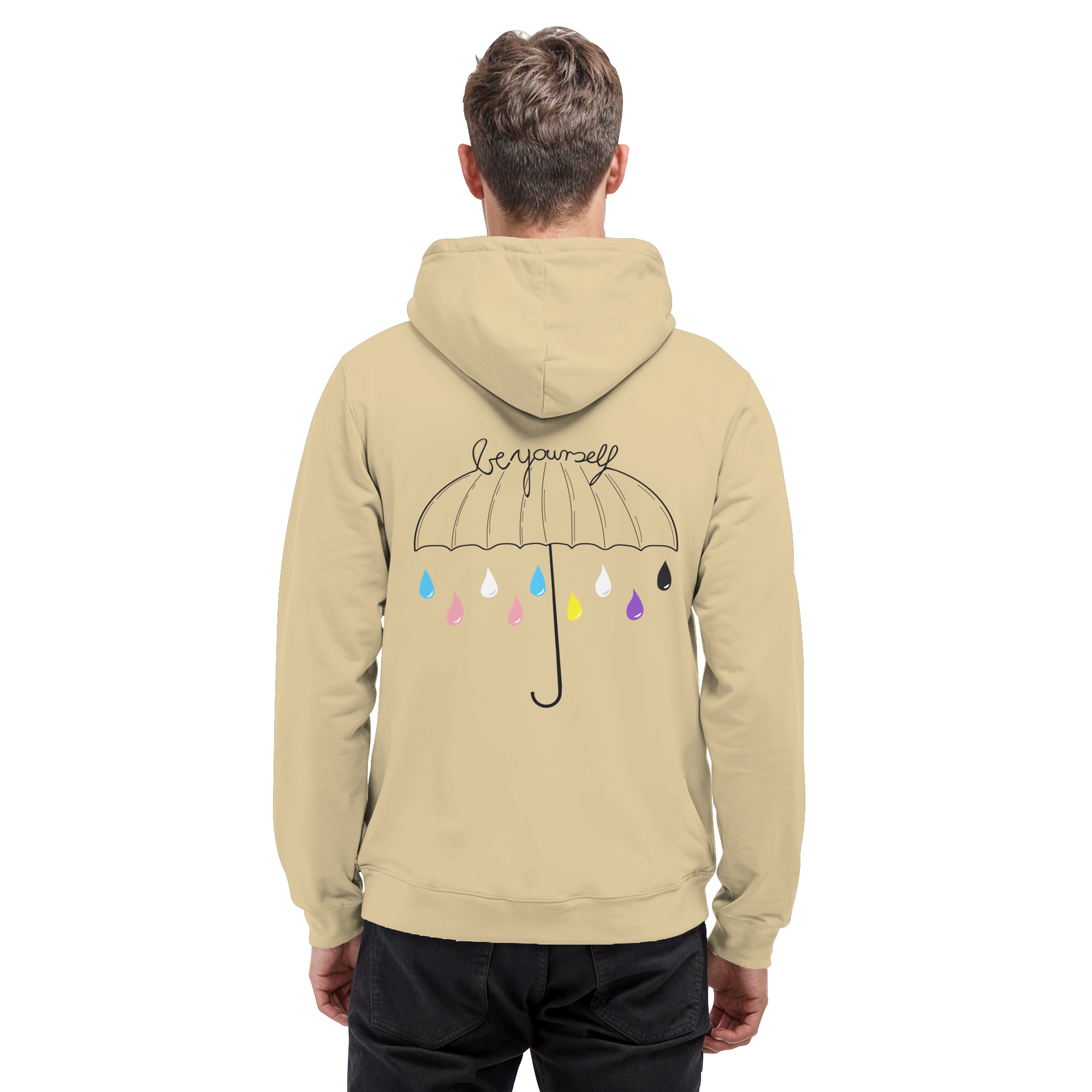 Trans Umbrella Backprint - Basic Unisex Hoodie