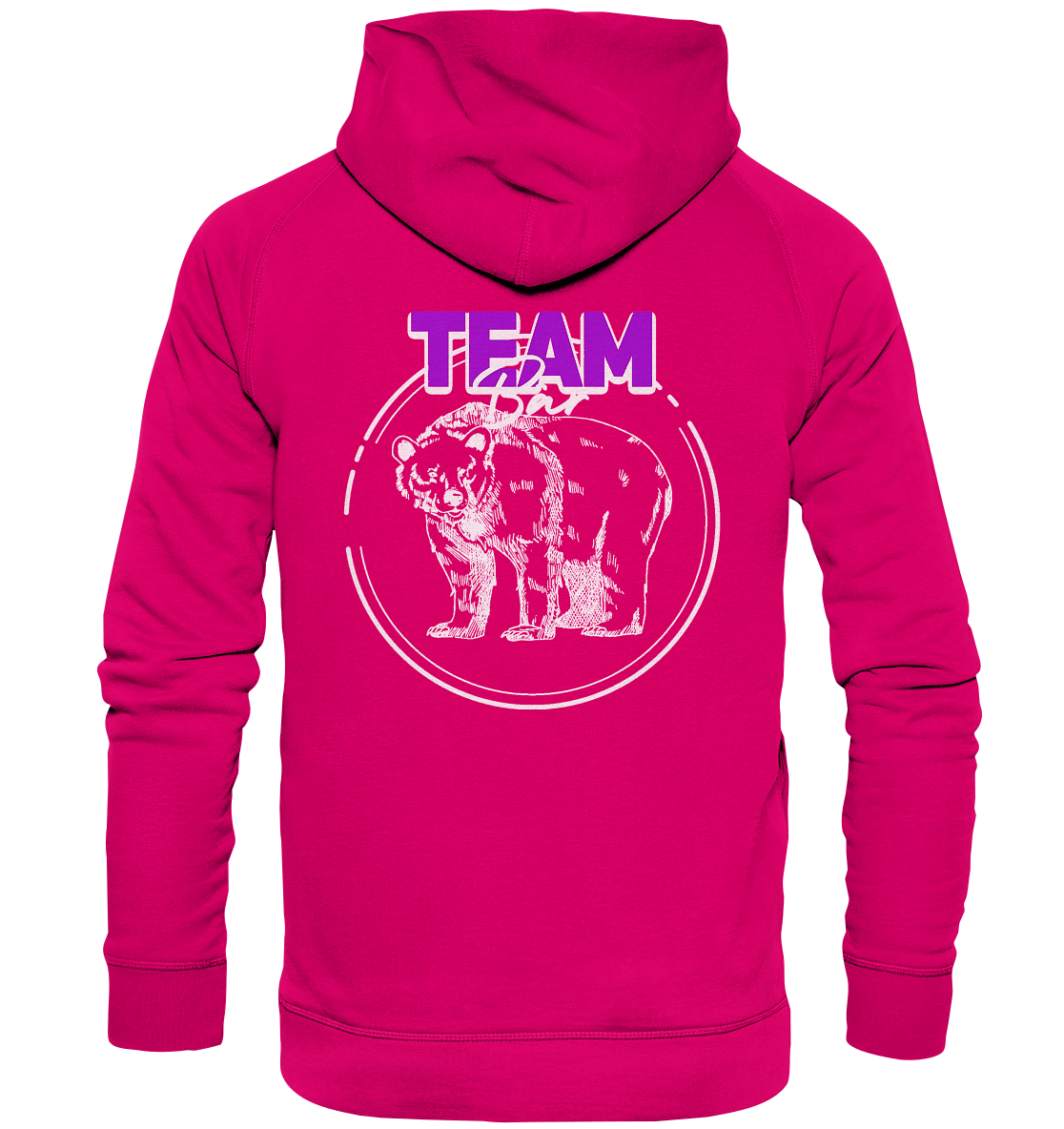 Team Bär Backprint (weiß) Hoodie