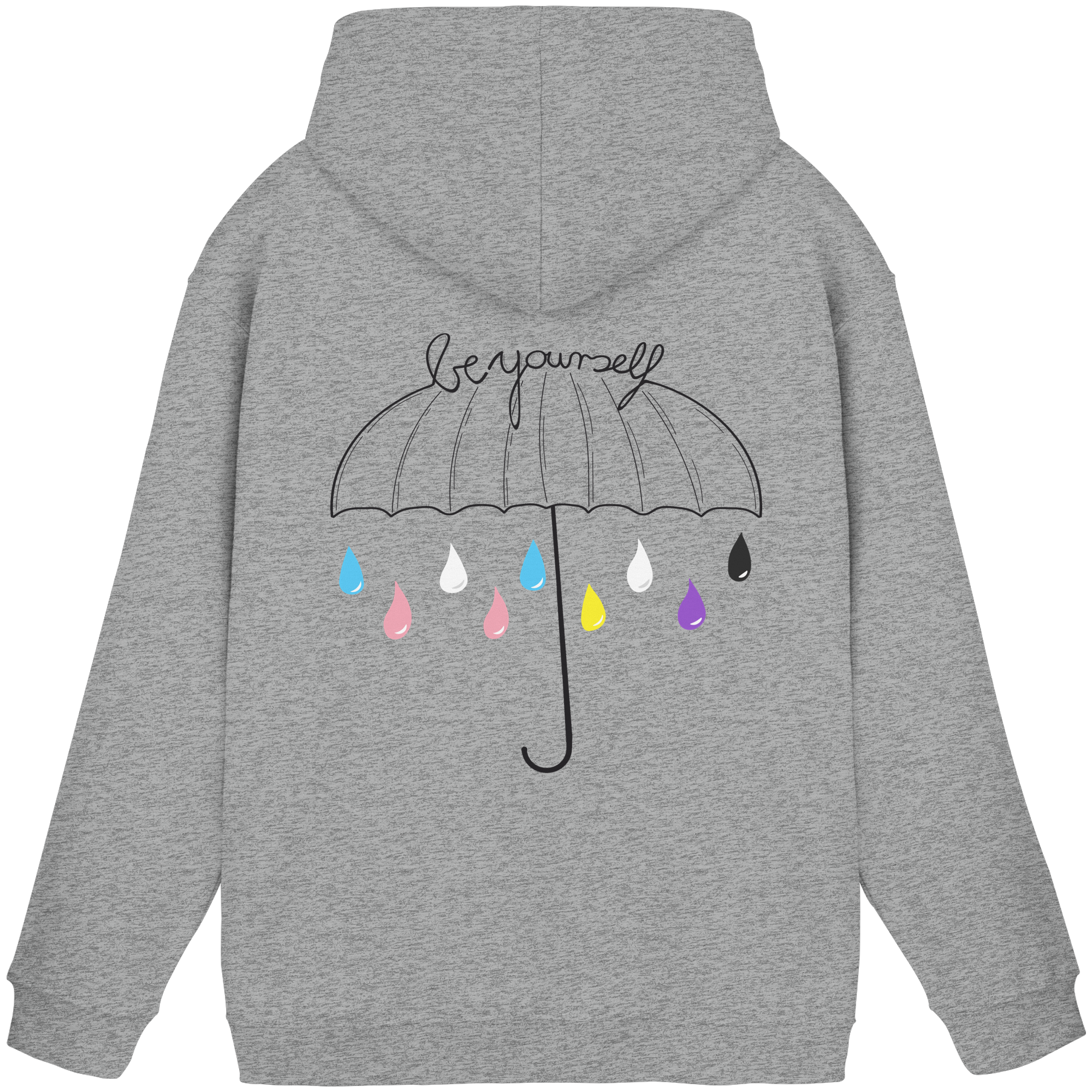 Trans Umbrella Backprint - Basic Unisex Hoodie