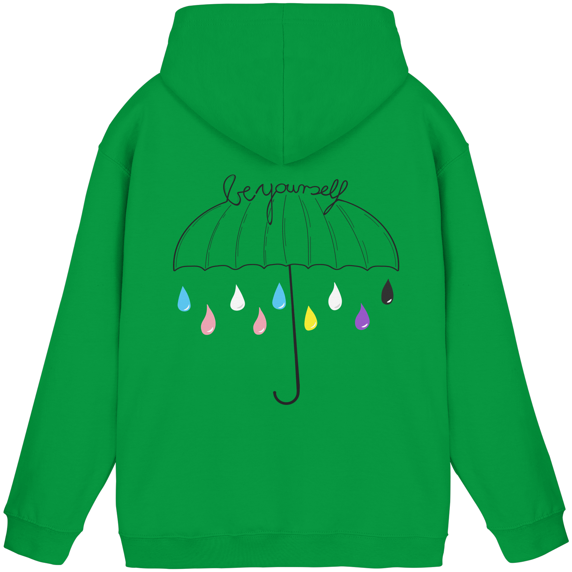 Trans Umbrella Backprint - Basic Unisex Hoodie