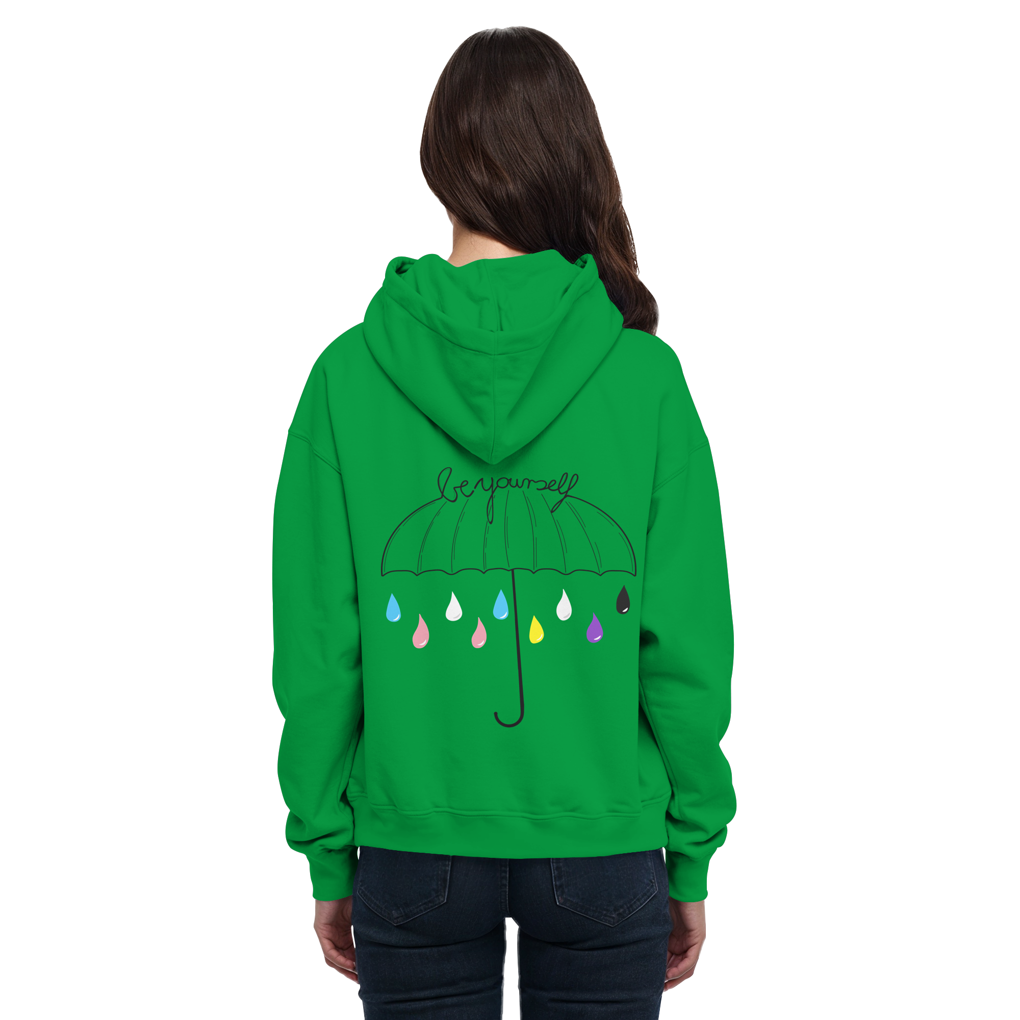 Trans Umbrella Backprint - Basic Unisex Hoodie