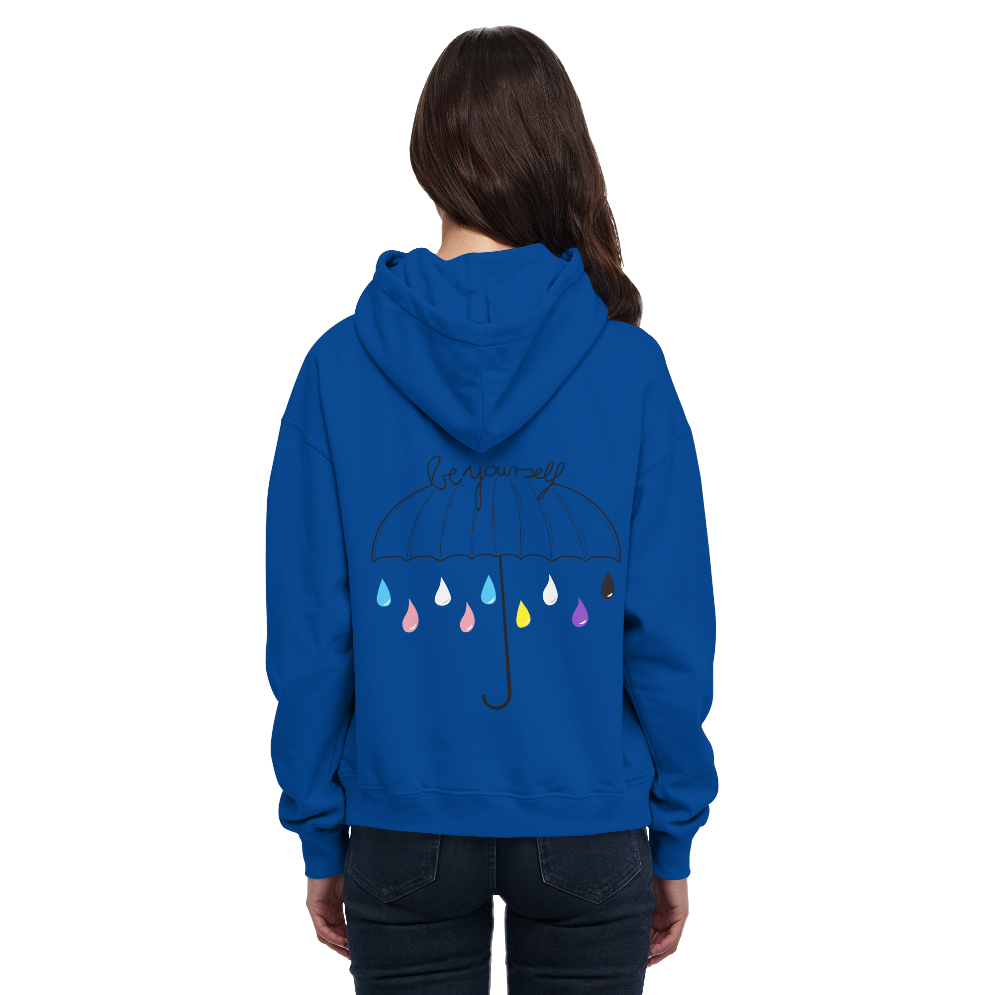 Trans Umbrella Backprint - Basic Unisex Hoodie