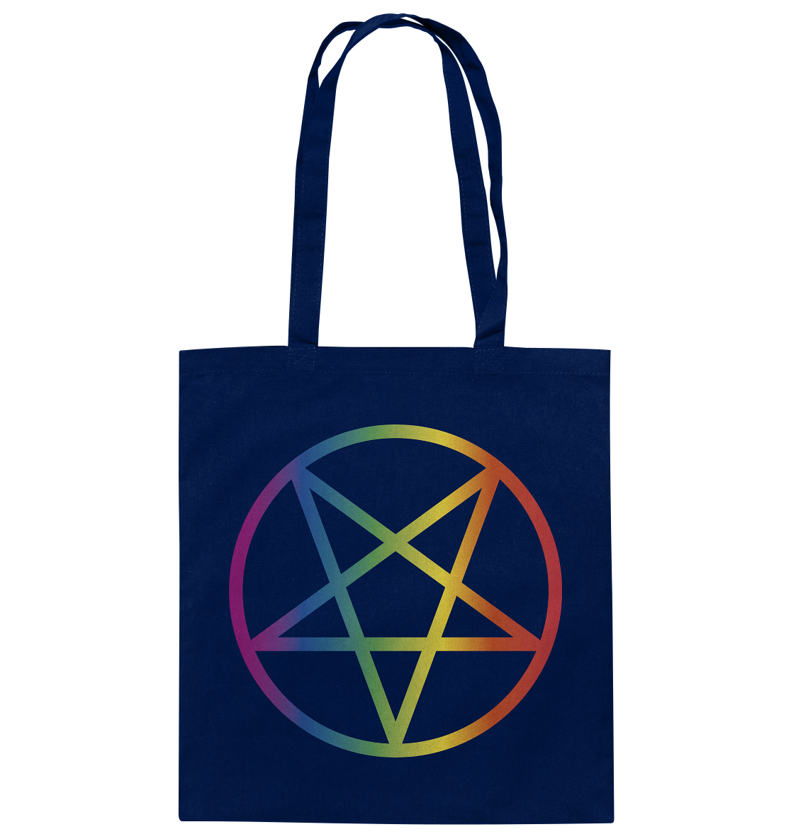 Regenbogen Pentagramm Stoffbeutel