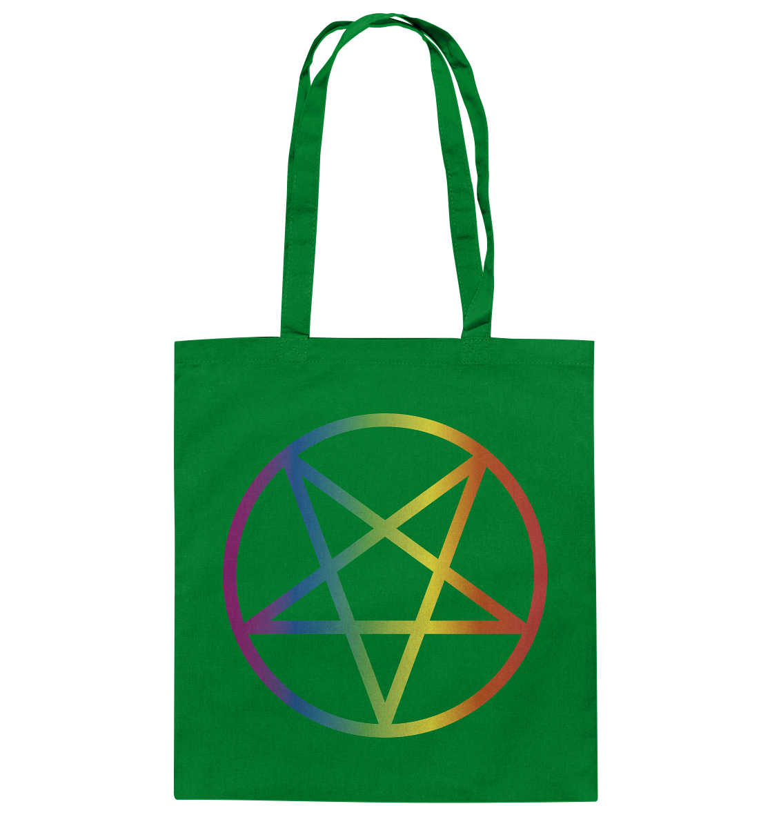 Regenbogen Pentagramm Stoffbeutel