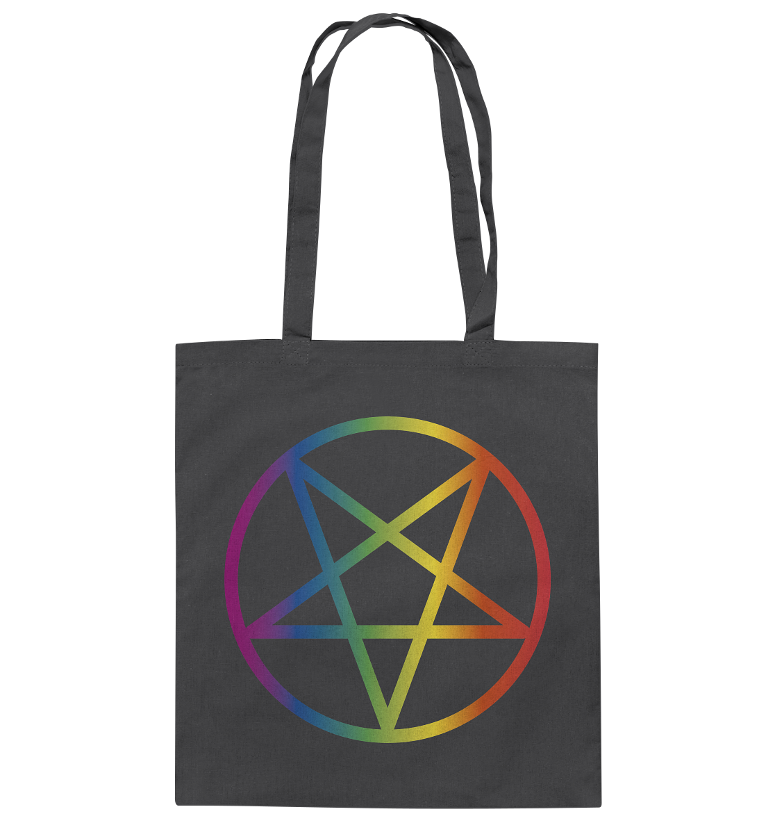 Regenbogen Pentagramm Stoffbeutel
