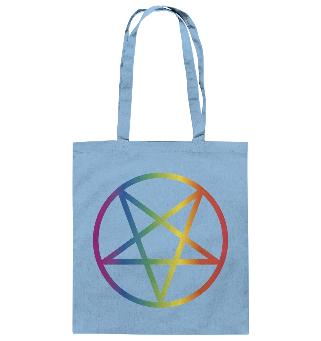Regenbogen Pentagramm Stoffbeutel