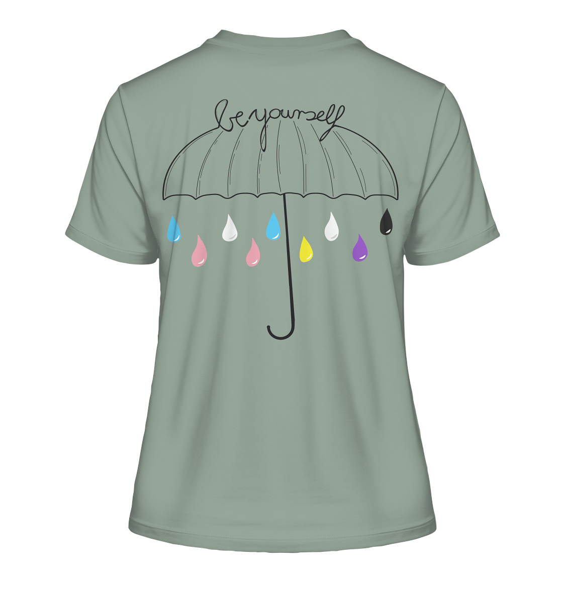 Trans Umbrella Backprint "Frauen" Stanley/Stella Fitted T-Shirt
