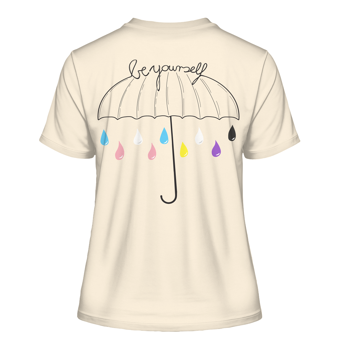 Trans Umbrella Backprint "Frauen" Stanley/Stella Fitted T-Shirt
