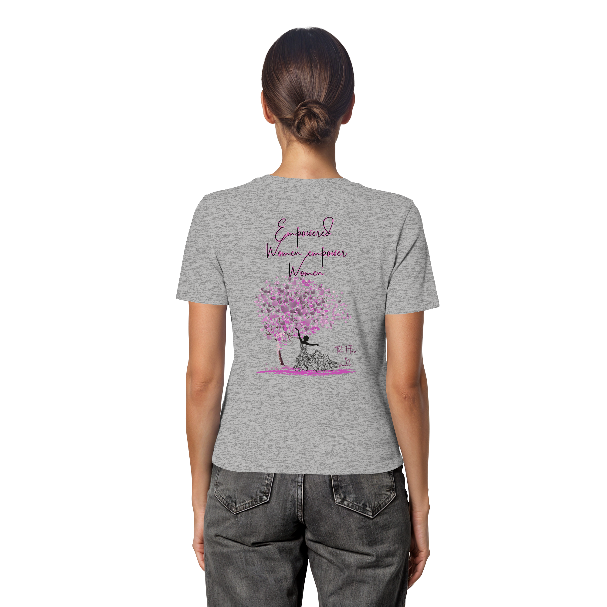 Empowered Women empower Women Backprint - Fitted Ladies Organic Shirt