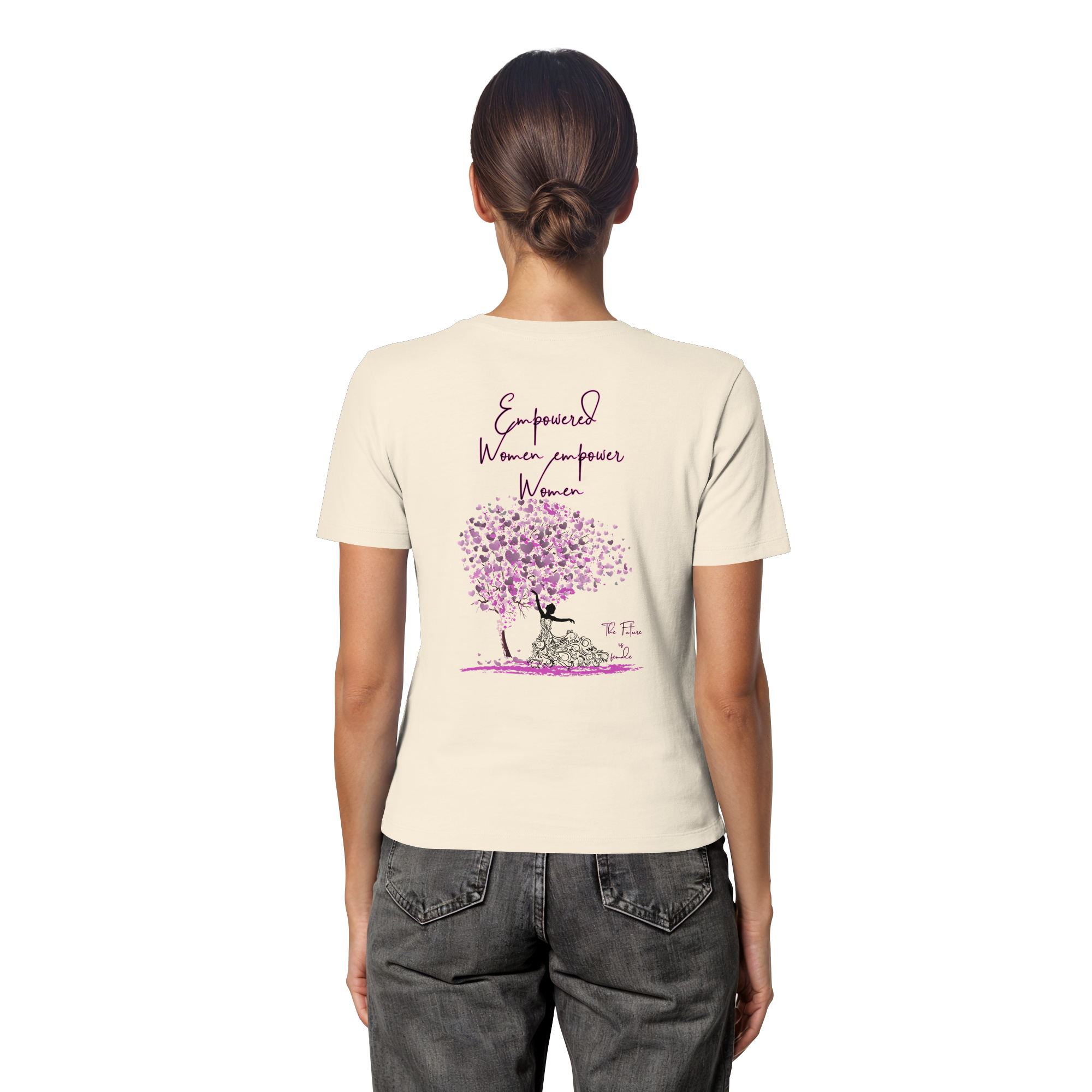 Empowered Women empower Women Backprint - Fitted Ladies Organic Shirt