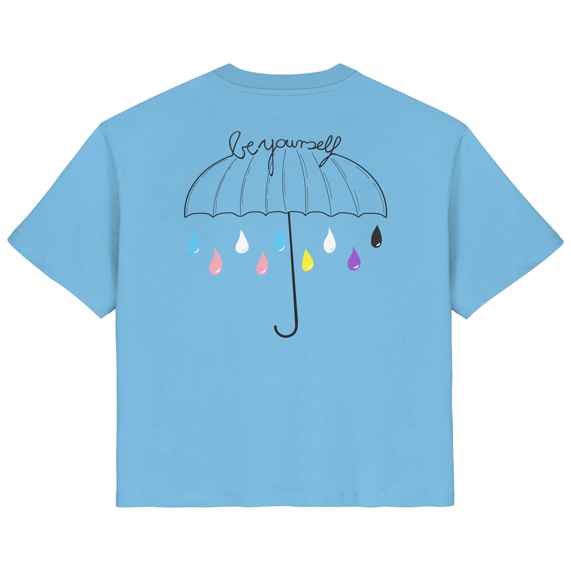 Trans Umbrella Backprint - Ladies Organic Shirt