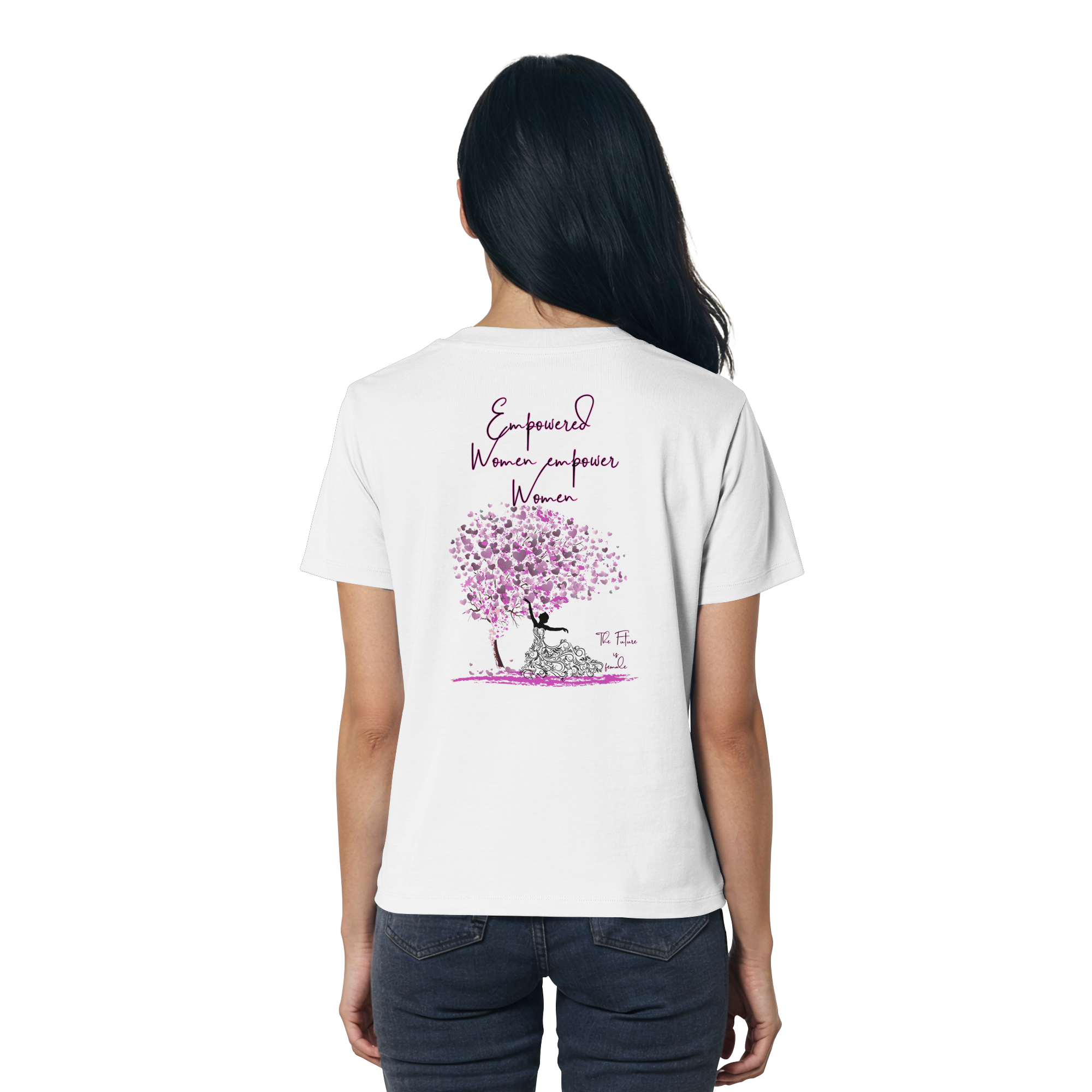 Empowered Women empower Women Backprint - Ladies Organic Shirt