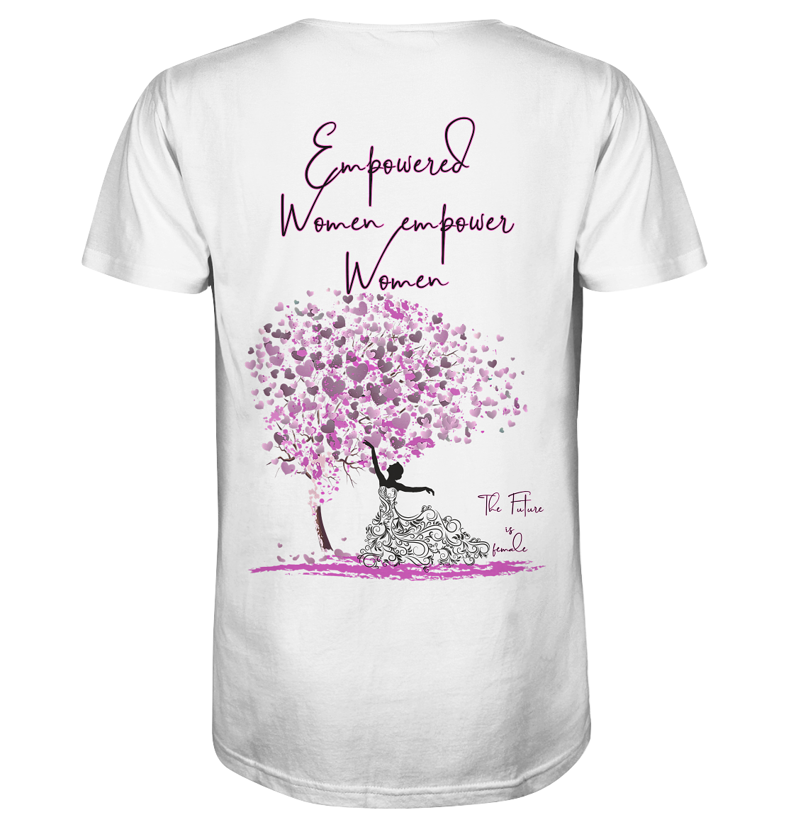 Empowered Women empower Women Backprint - Mens Organic V-Neck Shirt
