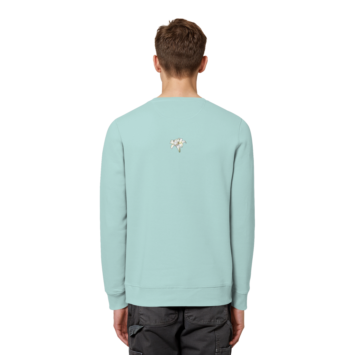 Seelenmännchen "Kuschelblume Edition" - Organic Basic Unisex Sweatshirt