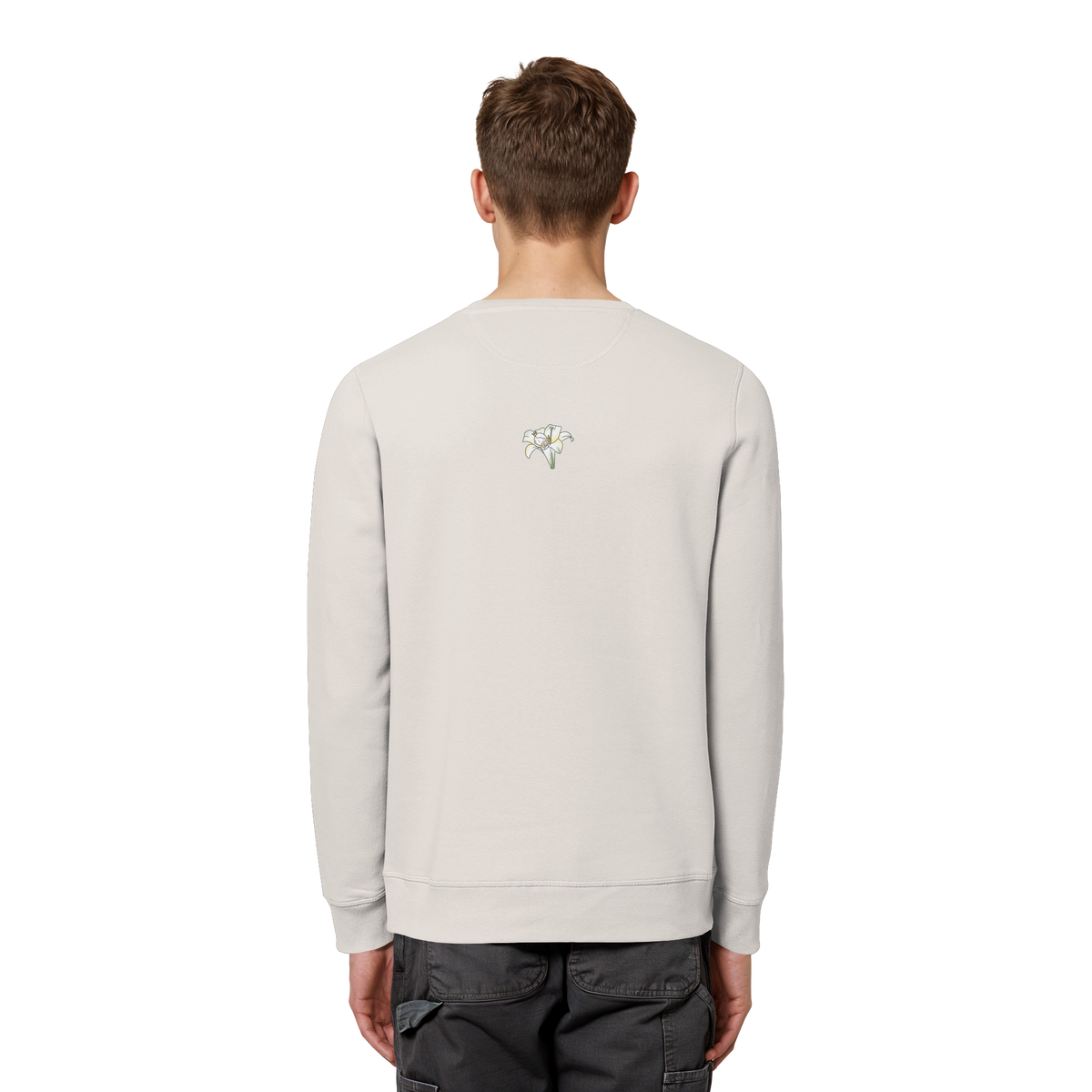 Seelenmännchen "Kuschelblume Edition" - Organic Basic Unisex Sweatshirt